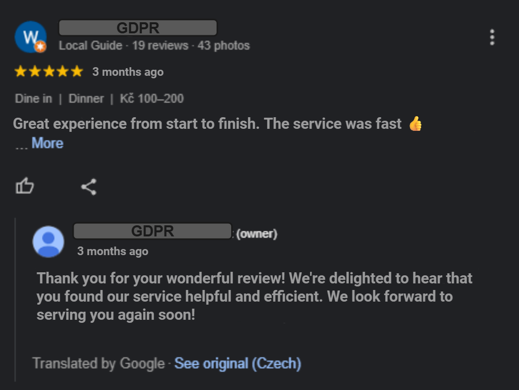 AI-powered review replies
